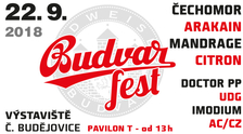 Budvar fest 2018 – jednodenní hudební festival, pod taktovkou Budějovického Budvaru